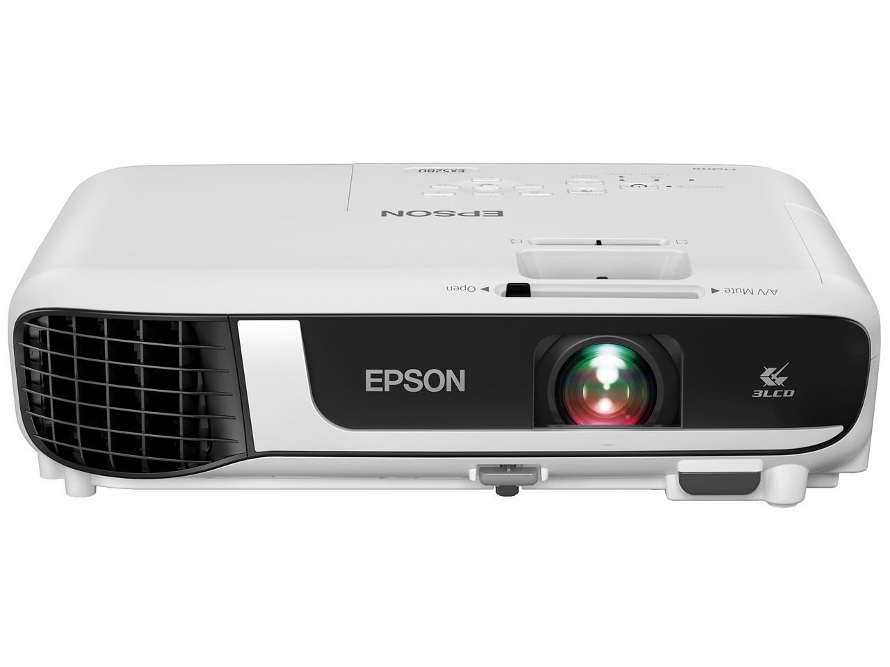 Epson EX5280 3Chip 3LCD XGA Projector, 3,800 Lumens Color Brightness