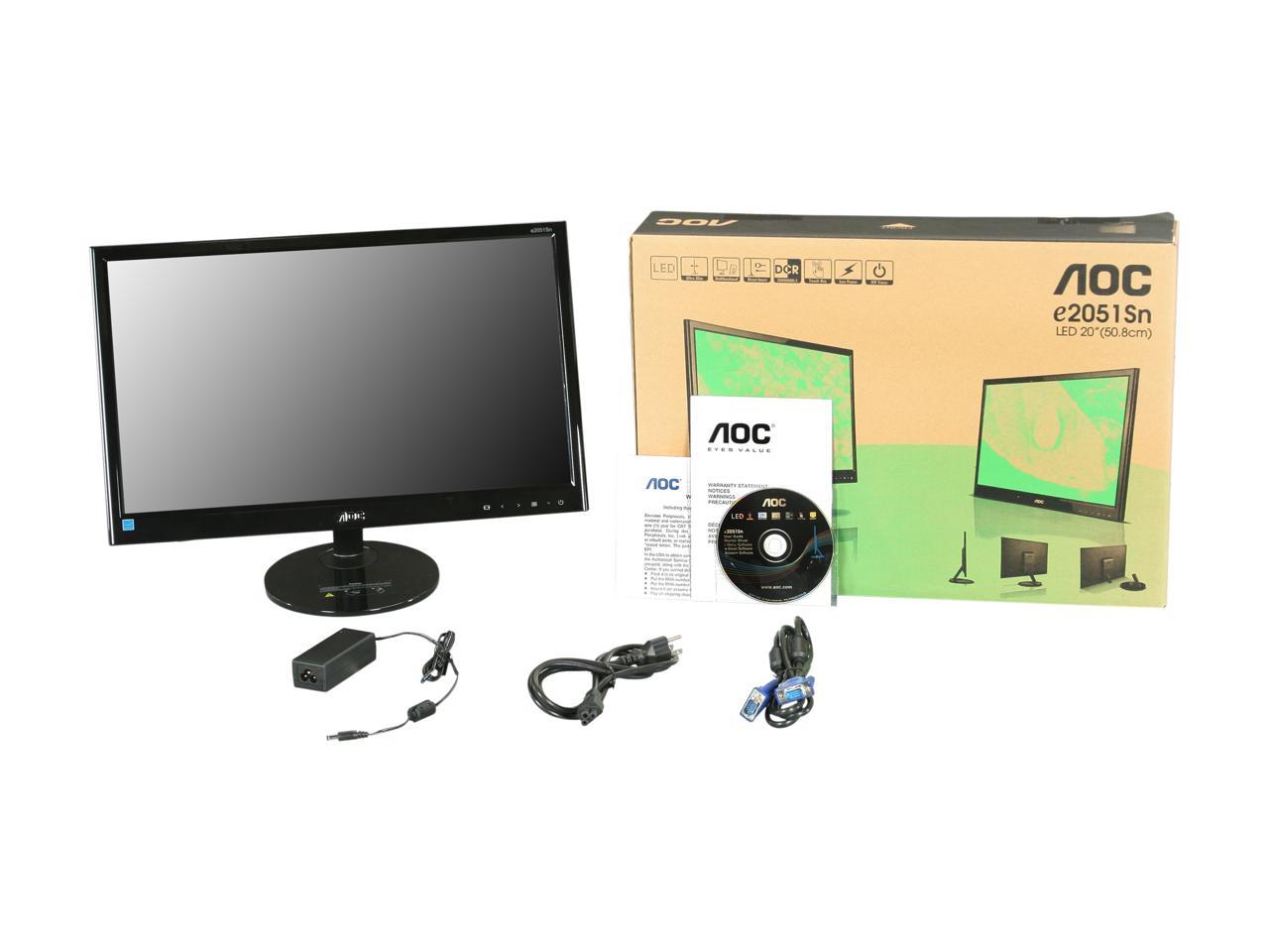 aoc monitor e2051sn