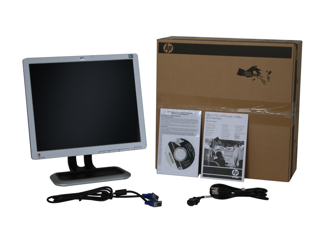 HP 17" Active Matrix, TFT LCD SXGA LCD Monitor 5 ms 1280 x 1024 DSub