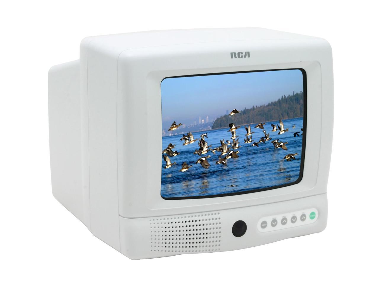 RCA E09344 9" Aspect Ratio 43 White Portable Television