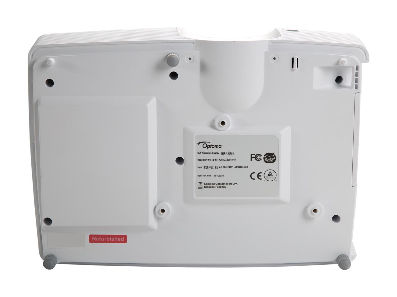 Refurbished Optoma Refurbished GT1080DARBEE 1080p (1920 x 1080) 3000 ANSI lumens 3D DLP Short