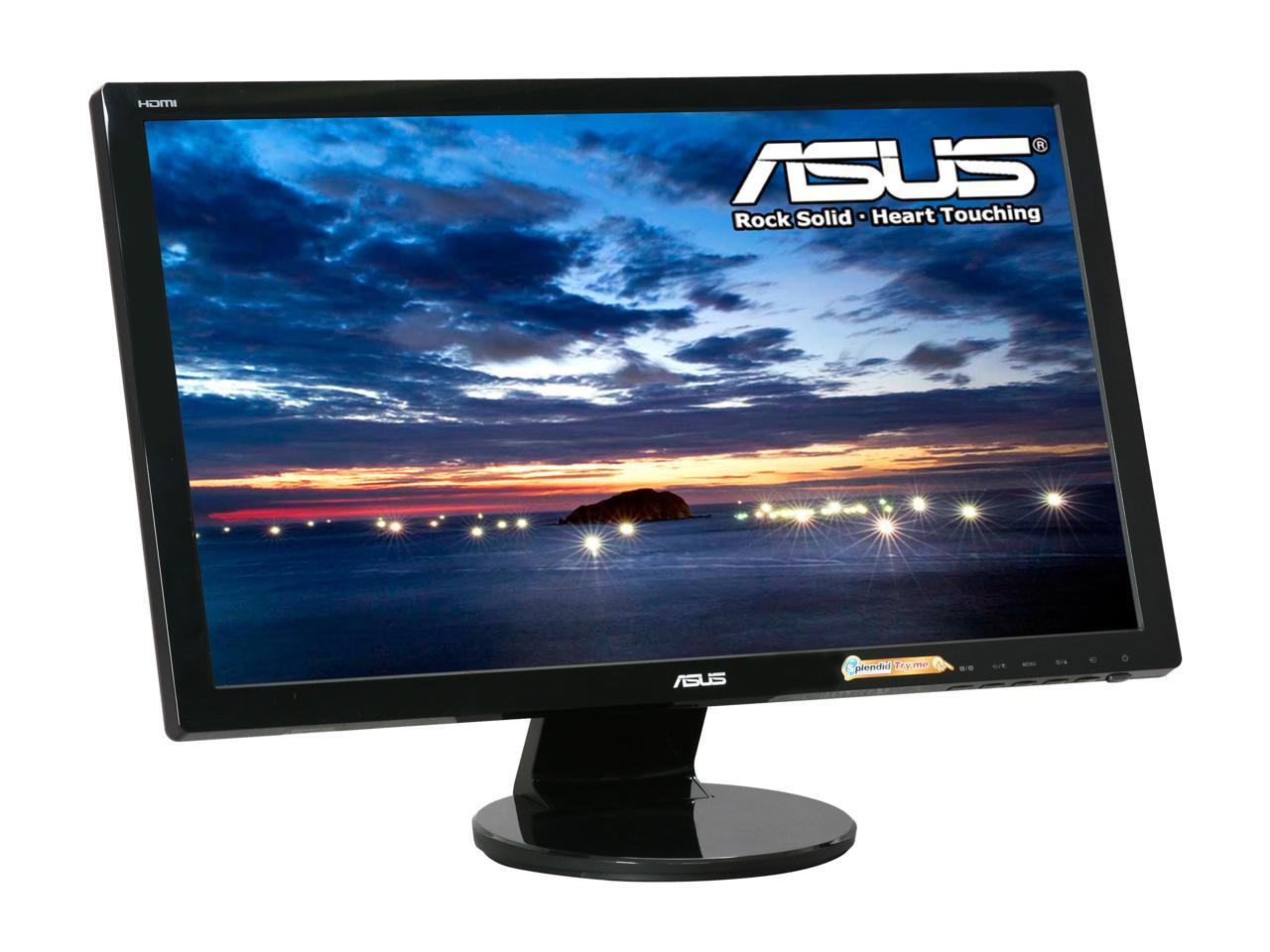 Asus VE247H 23.6 inch WideScreen 2ms 10000000:1 VGA/DVI/HDMI LED LCD Monitor 