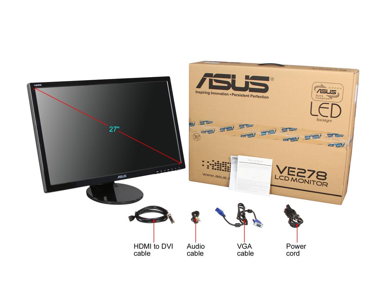 Asus hdmi монитор. Монитор ASUS ve278h. ASUS va 278 h. ASUS 25 ve278. ASUS HDMI коробка.