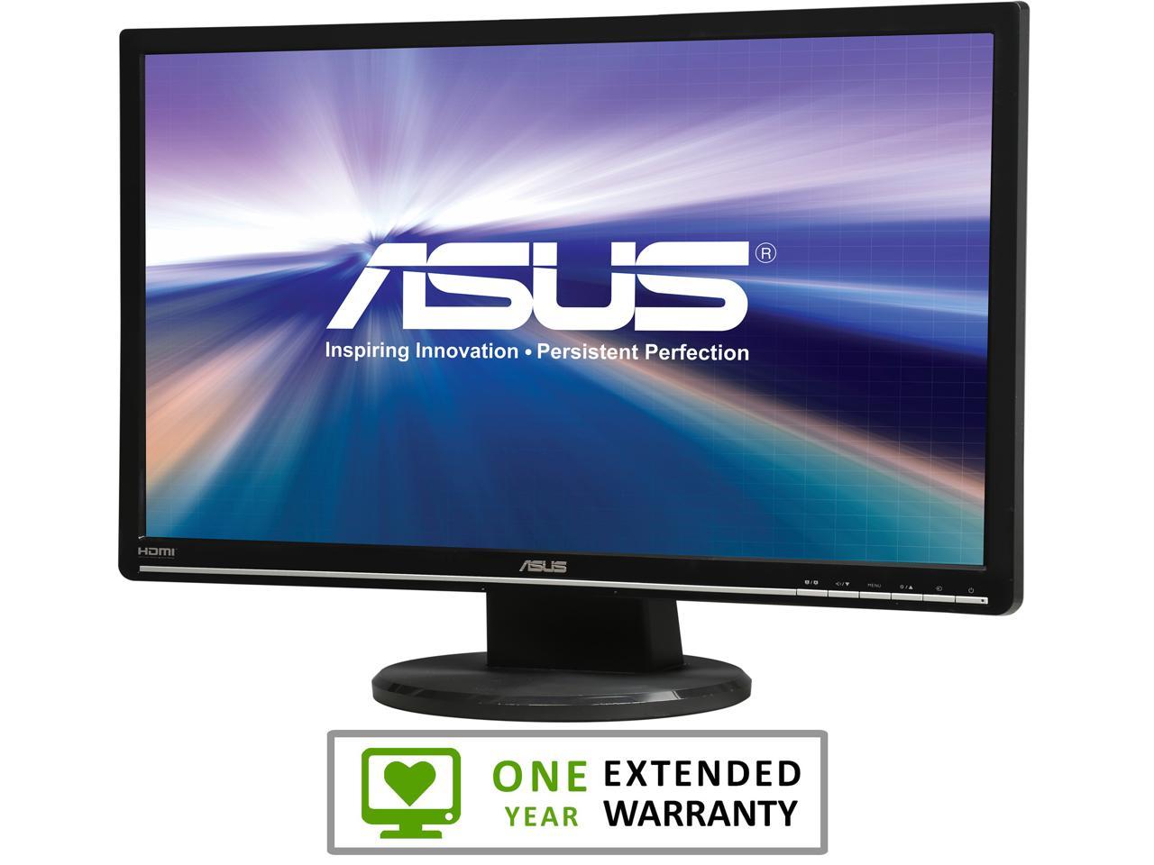 ASUS VW246H Wide LCD Monitor SmartView Speakers HDMI VGA DVI Full HD 1080p VW246