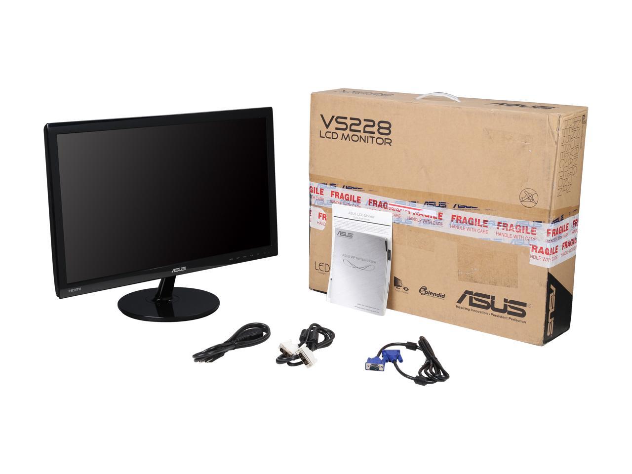 Refurbished ASUS VS Series VS228HP Black 21.5" 5ms Widescreen LED