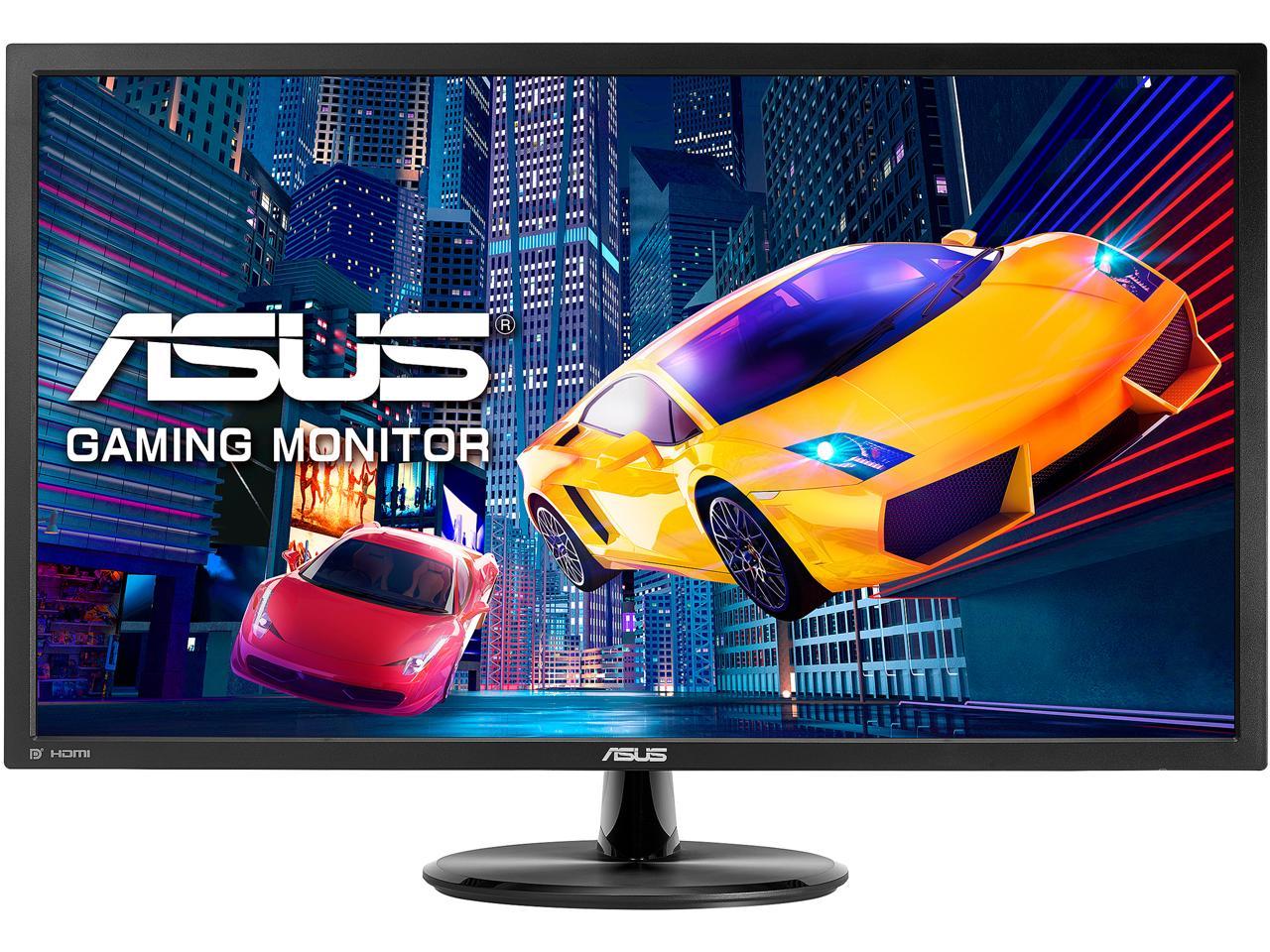 ASUS VP28UQG 28" Ultra HD 3840 x 2160 4K Resolution 1ms 2 x HDMI, DisplayPort FreeSync Technology Asus Eye Care with Ultra Low-Blue Light Flicker-Free Technology Widescreen LED Backlit LCD Monitor