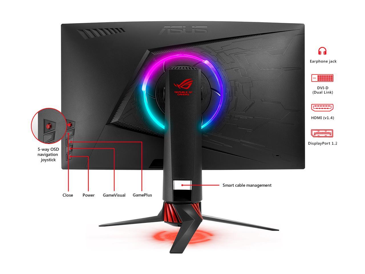 Asus Rog Strix Xg27vq 27 Full Hd 1920 X 1080 Freesync 144hz Curved