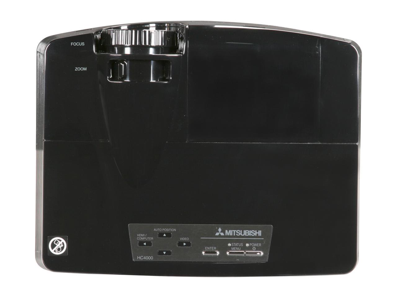 Mitsubishi HC4000 1080P 1920x1080 1300 Lumens Home Theater DLP