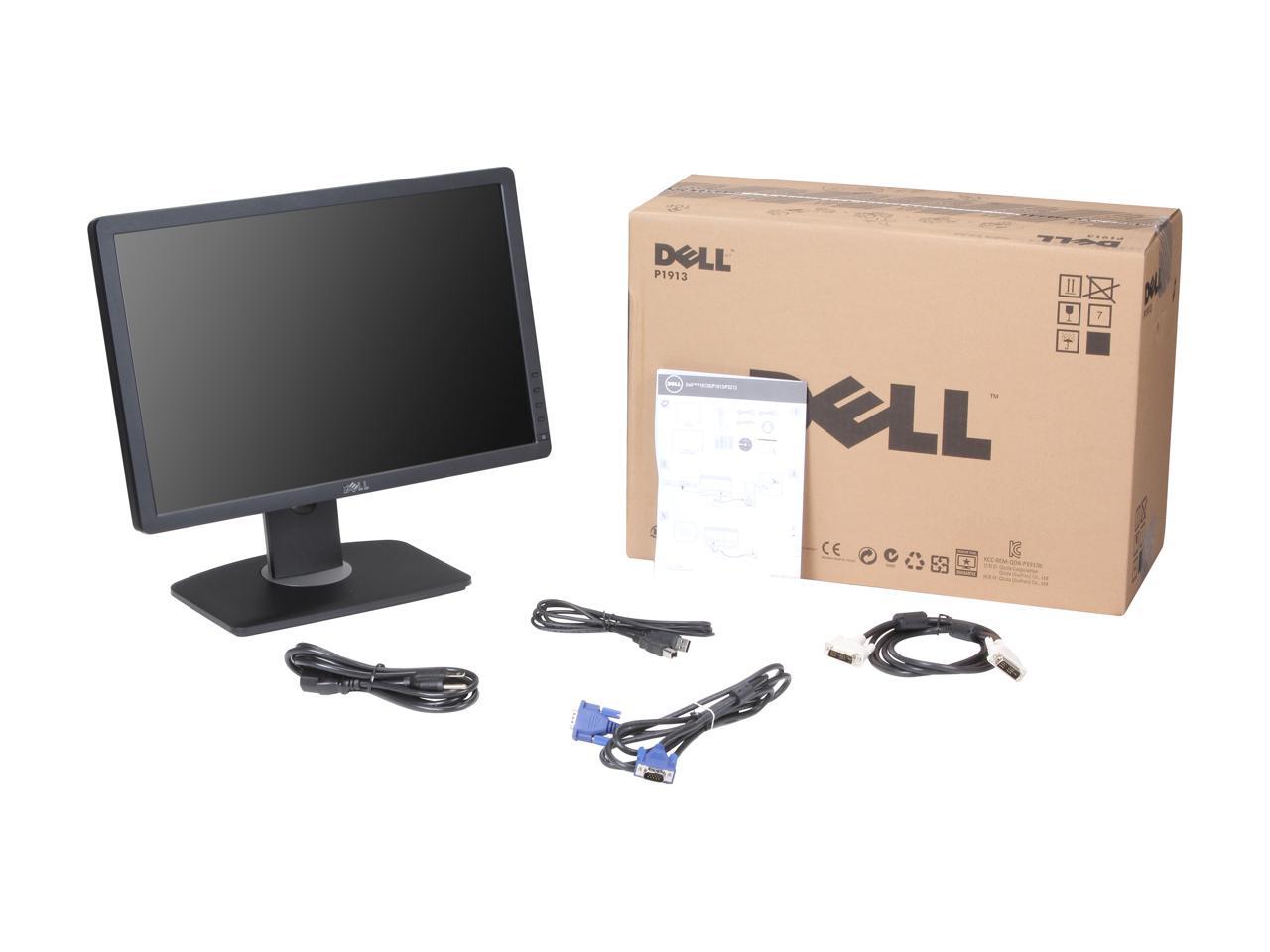 Used Good Dell Professional P1913 Black 19” 5ms (GTG) Widescreen LCD
