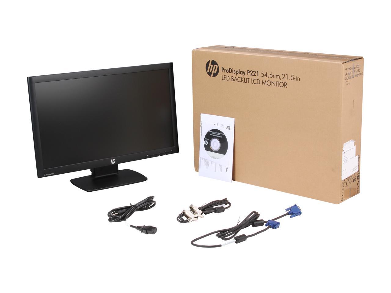 HP ProDisplay Smartbuy P221 Black 21.5" 5ms Widescreen LED Backlight