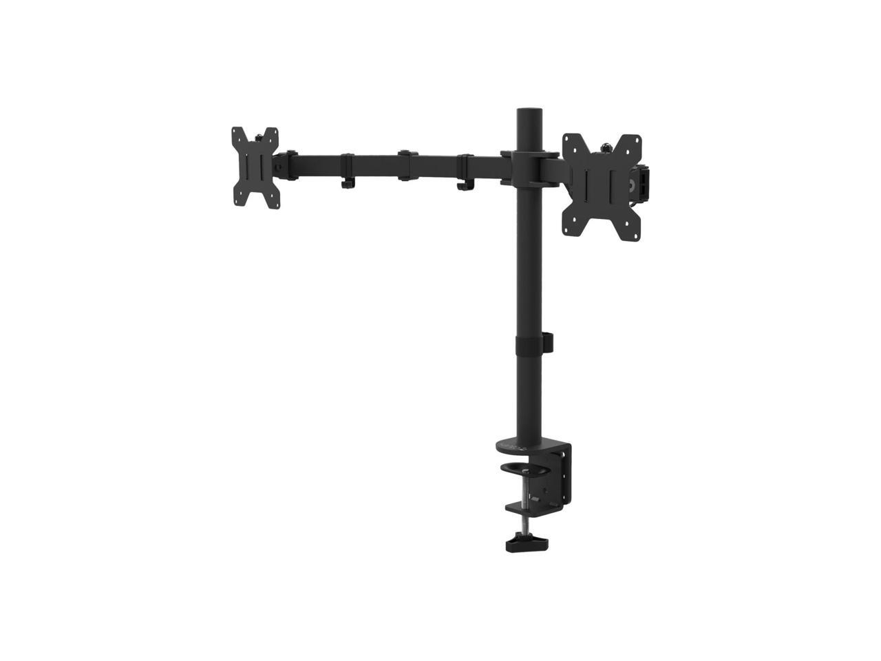 Kanto Dual Arm Desktop Monitor Mount/Stand for 17" 27" Black