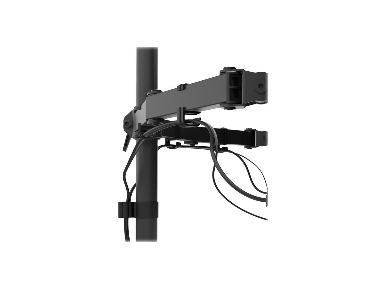 Kanto Dual Arm Desktop Monitor Mount/Stand for 17" 27" Black