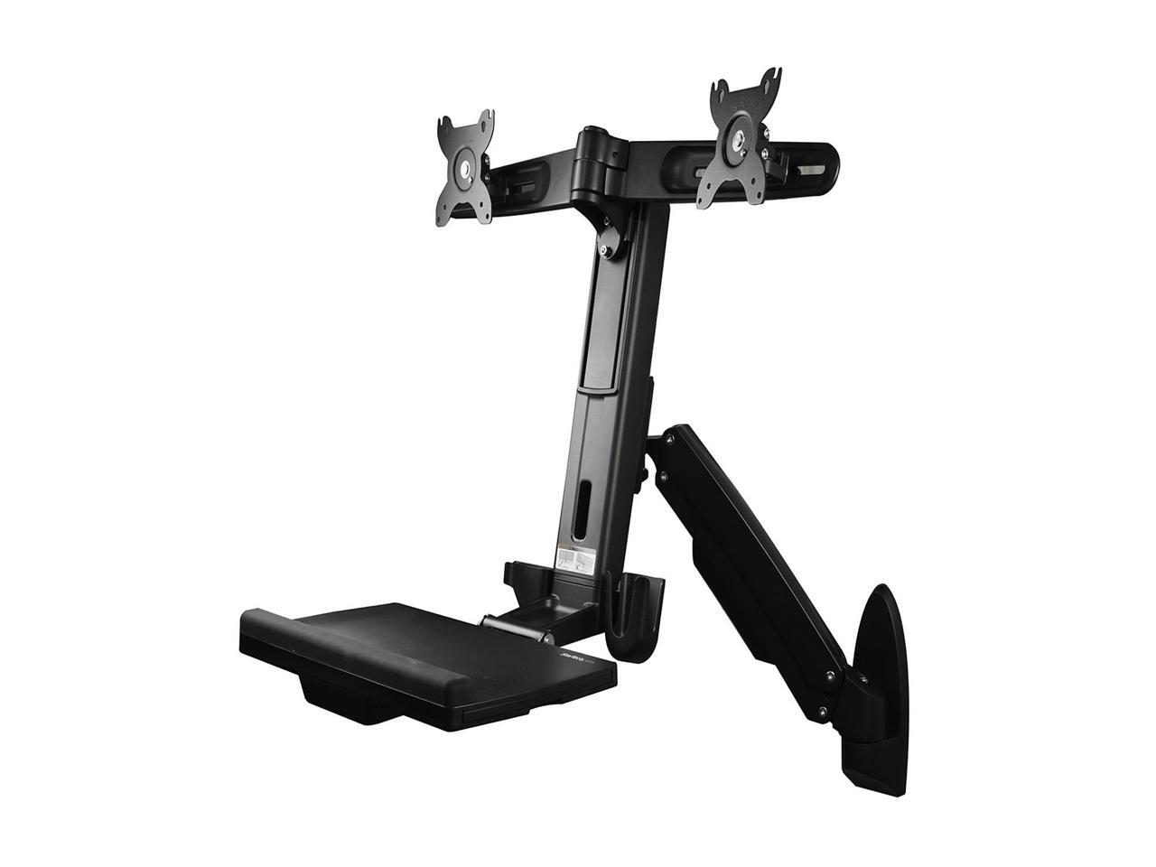 StarTech WALLSTS2 Sit Stand Dual Monitor Arm For 2 x 24in Monitors