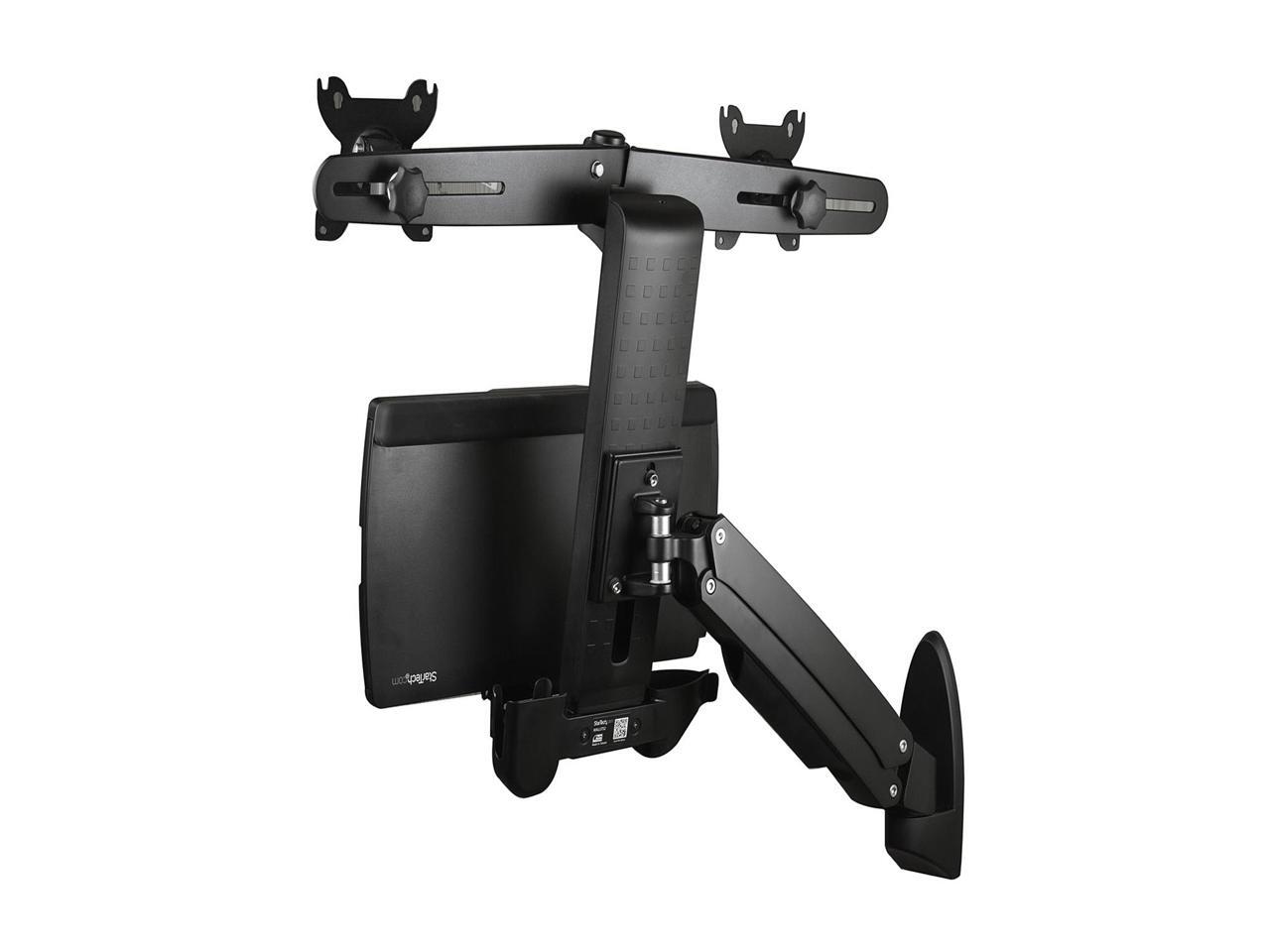 StarTech WALLSTS2 Sit Stand Dual Monitor Arm For 2 x 24in Monitors