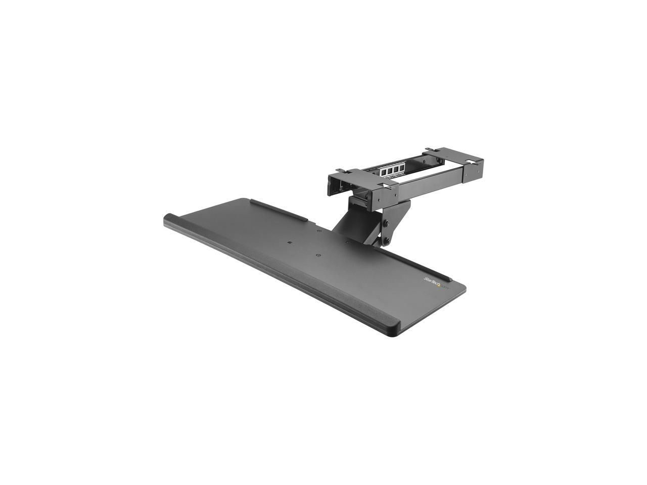 StarTech KBTRAYADJ Under Desk Keyboard Tray 26.4in Wide Adjustable