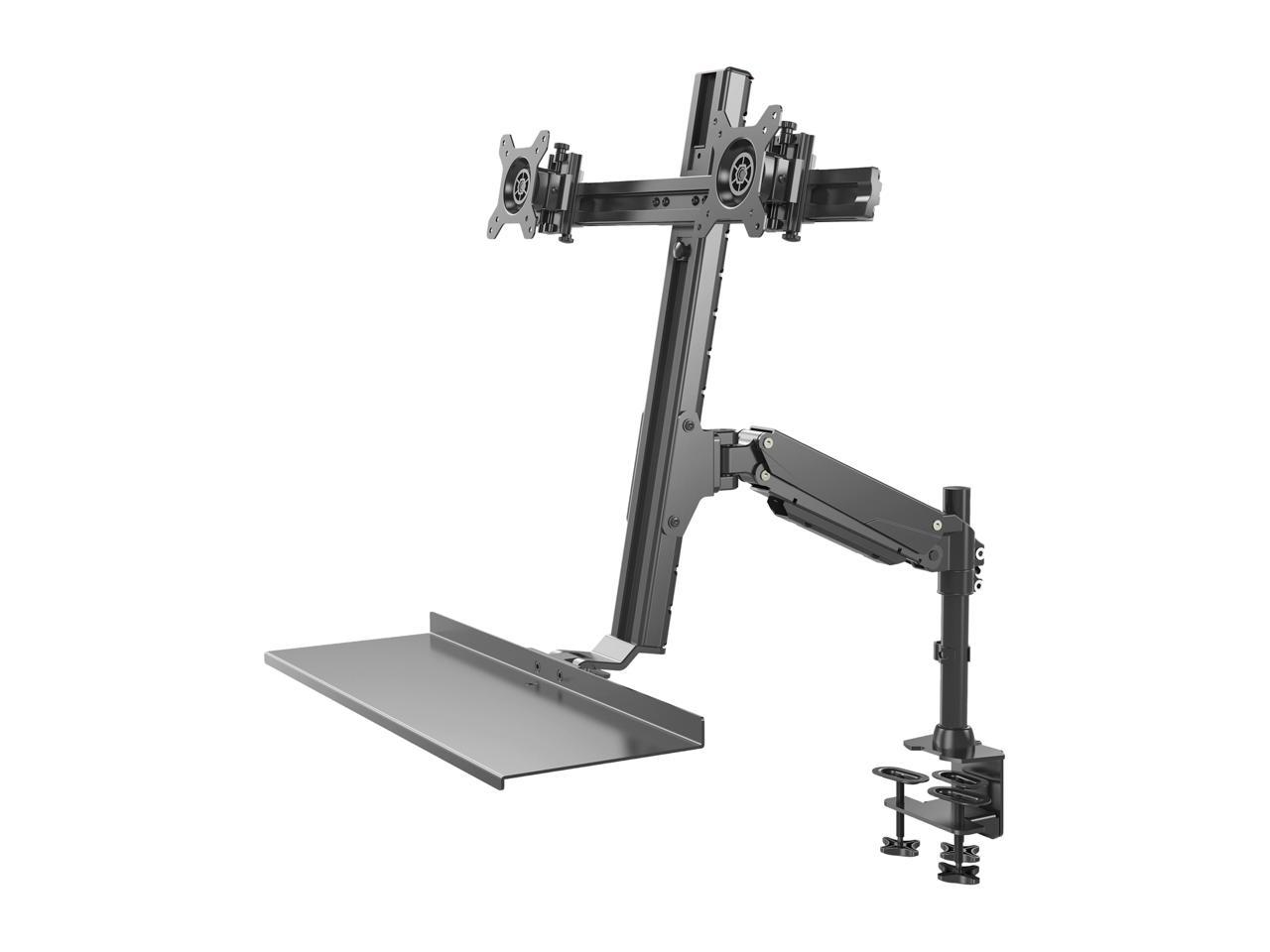 Rosewill RMS-17003 Dual Monitor Mount Sit Stand Desk Mount Height ...