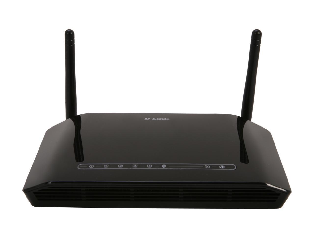 DLink DSL2740B ADSL2+ Modem with Wireless N 300 Router 24Mbps