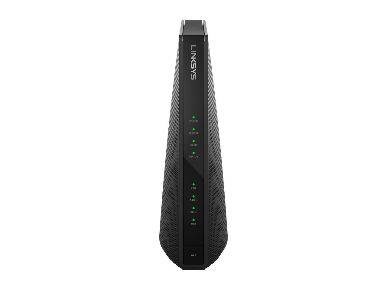 Linksys High Speed DOCSIS 3.0 24x8 AC1900 Cable Modem Router, Certified