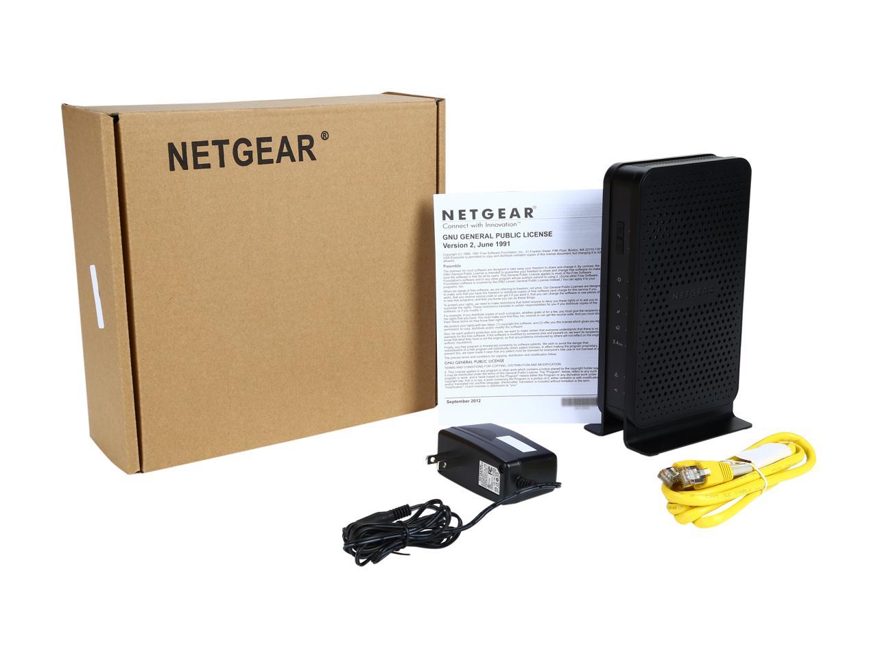 Open Box Netgear C3000 N300 Wifi Cable Modem Router