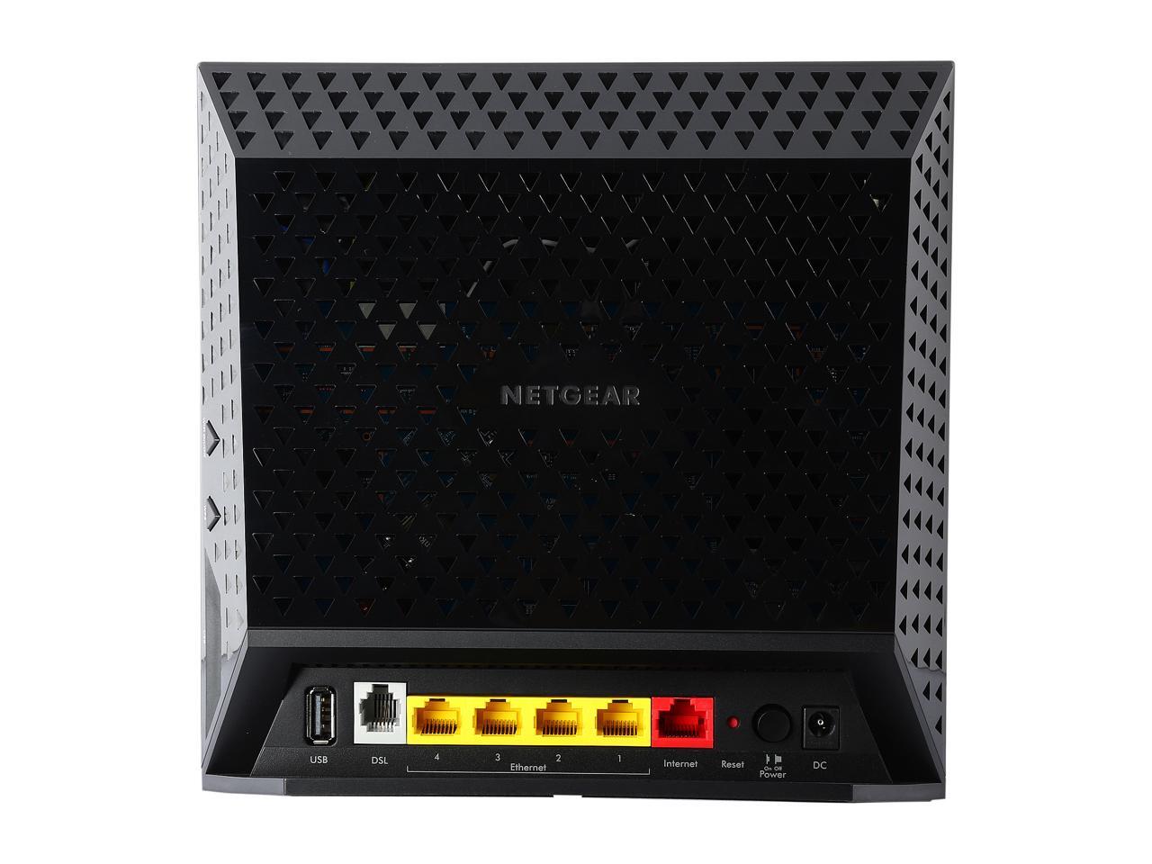 NETGEAR D6400 AC1600 WiFi VDSL / ADSL Modem Dual Band Gigabit Router ...