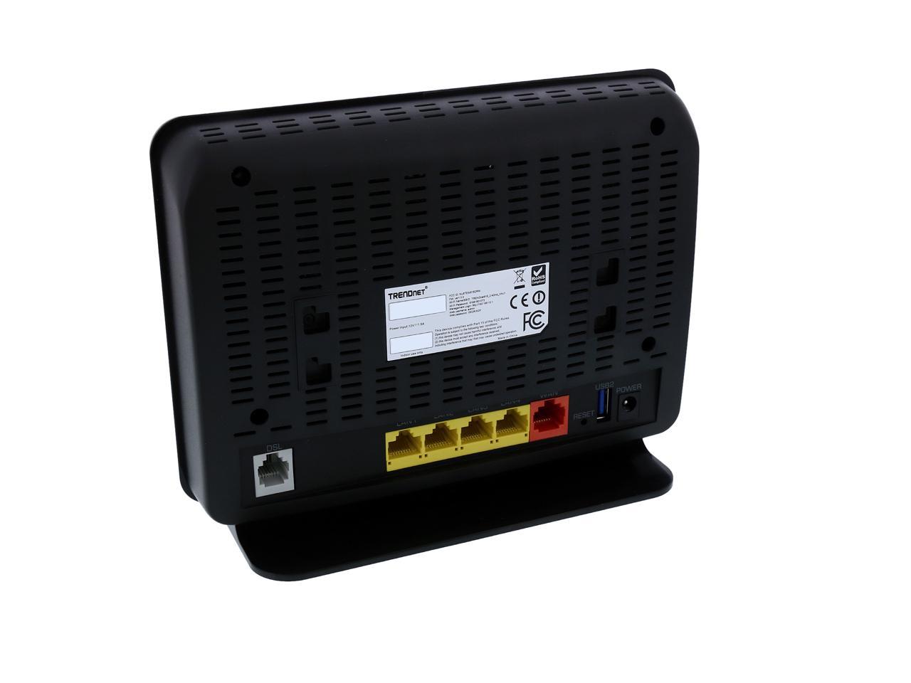 TRENDnet TEW-816DRM AC750 Wireless VDSL2 / ADSL2+ Modem Router - Newegg.com