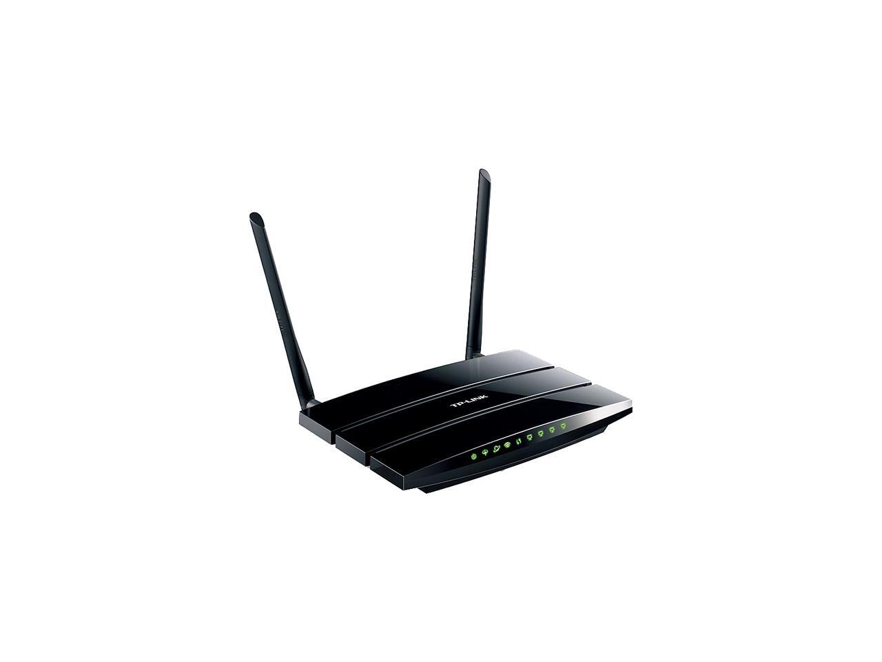 TP-LINK TD-W8970 Wireless N300 Gigabit ADSL2+ Modem Router, 2.4 GHz 300 ...