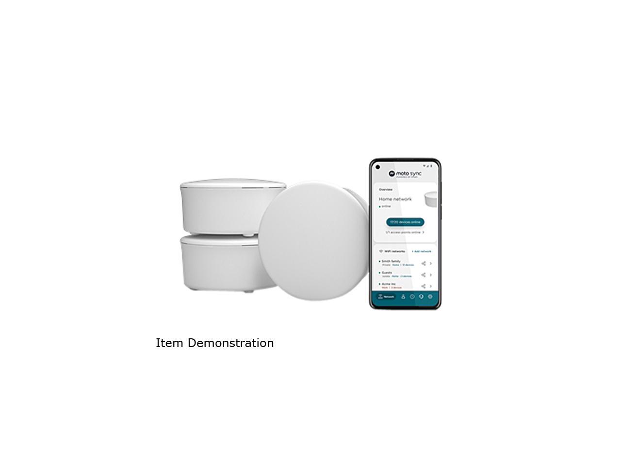 Motorola MH7603 WiFi 6 Router + Intelligent Mesh System 3Pack