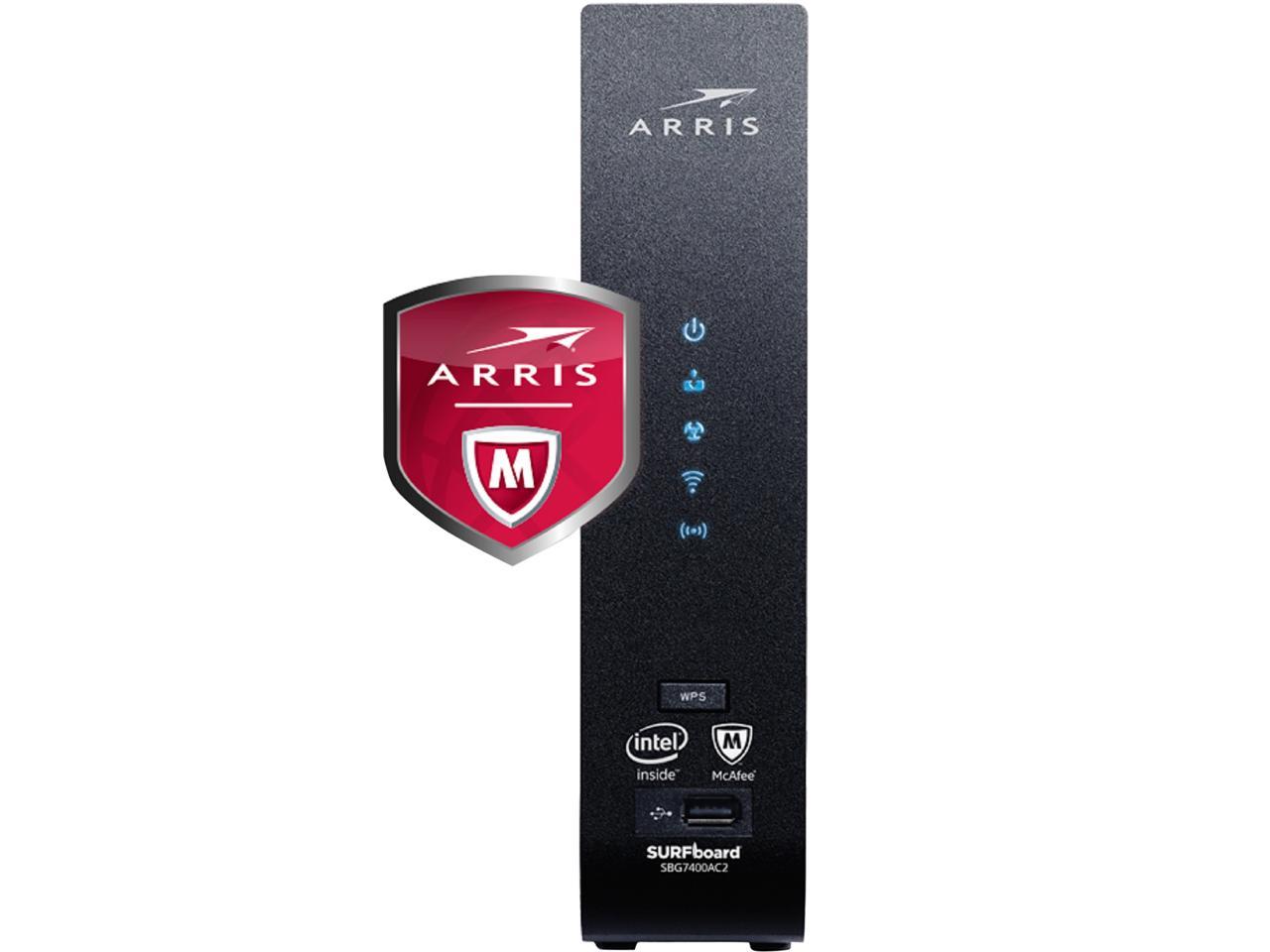 Arris SURFboard SBG7400AC2 Cable Modem and Wi-Fi Router with ARRIS 