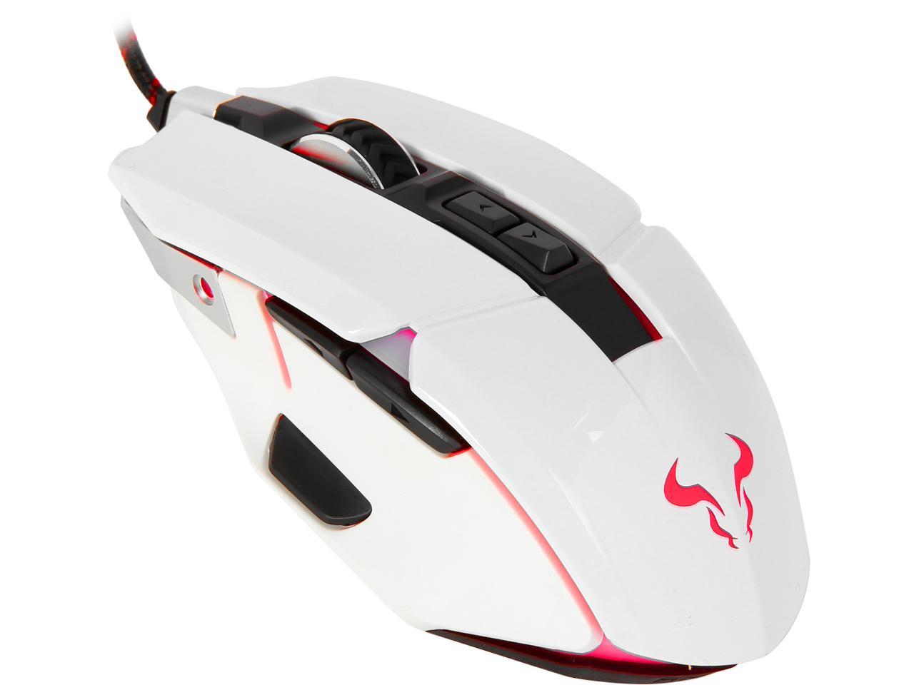 Riotoro Aurox Fps Gaming Mouse With Rgb Multicolor Lighting White 8 Programmable Buttons 10 000 Dpi Optical Sensor On The Fly Dpi Shifting Adjustable Dpi Sniper Button Limited Edition Newegg Com