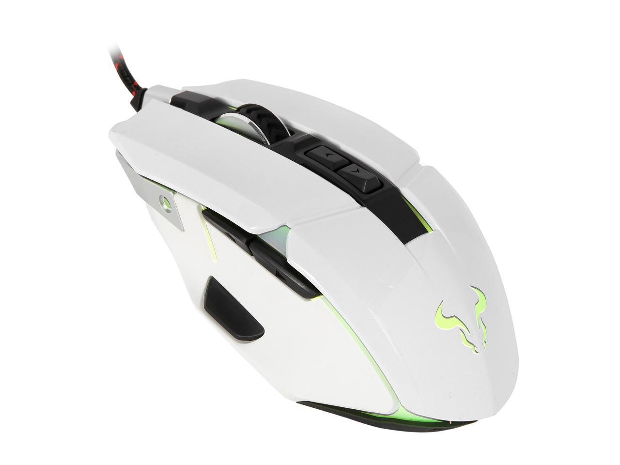 RIOTORO AUROX FPS Gaming Mouse with RGB Multicolor Lighting, (WHITE) 8 ...