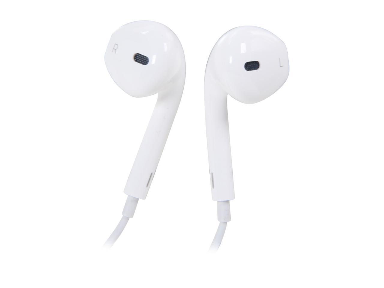 Apple Earpod White Md7ll A 3 5mm Connector Earpods With Remote And Mic Newegg Com