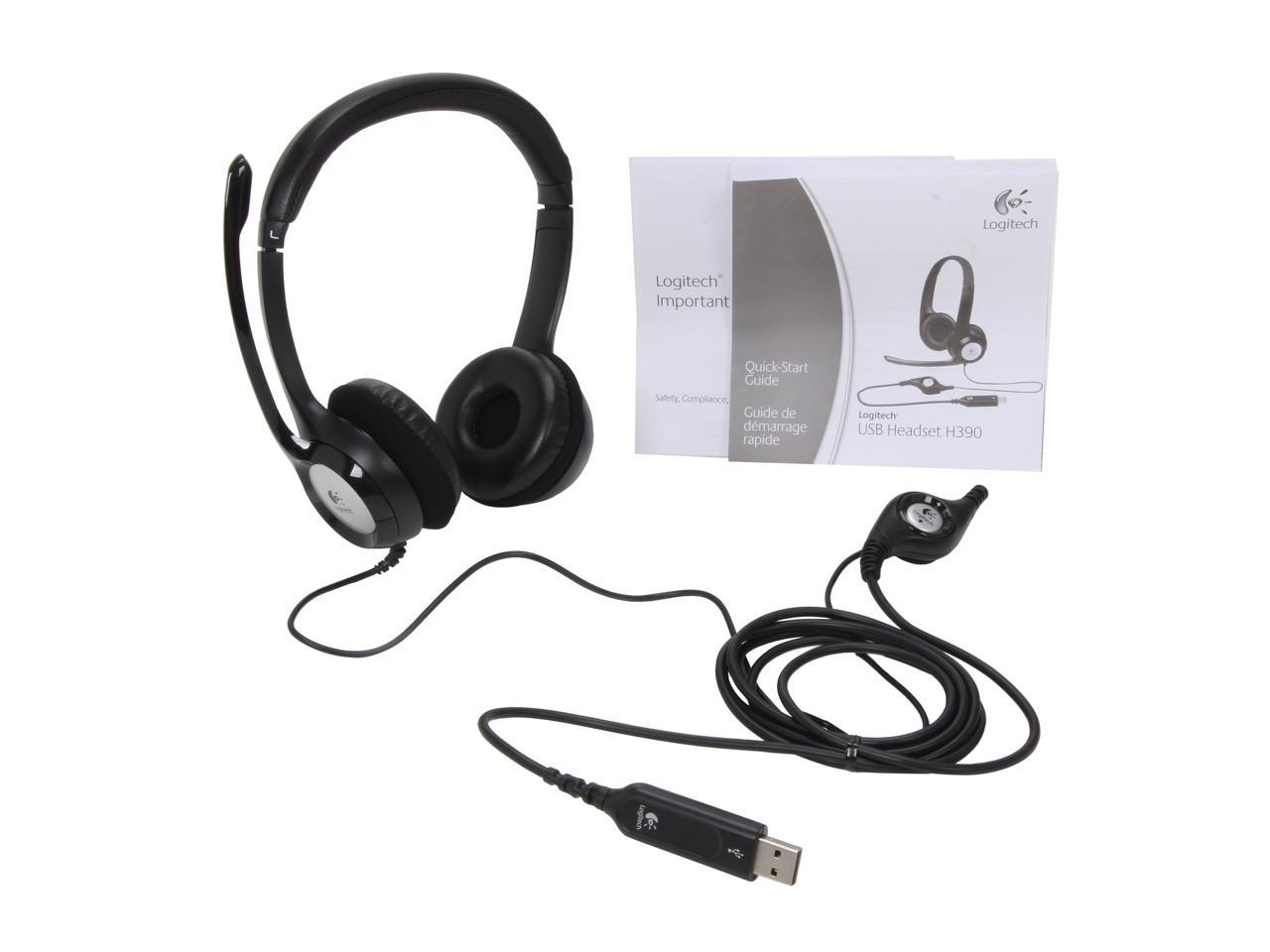 Logitech H390 USB Computer Headset - 981-000014 - Newegg.com