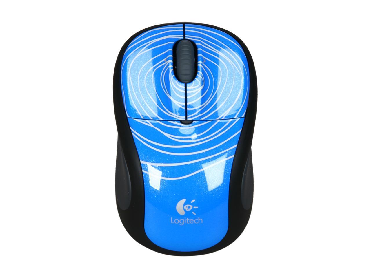 Logitech M305 Blue Swirl RF Wireless Mouse Newegg.ca
