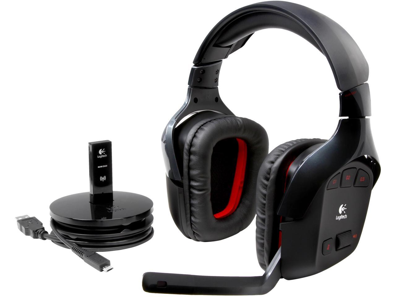 Vertrek naar Oeganda armoede Logitech Wireless Gaming Headset G930 7.1 Wireless Headphones - Newegg.com