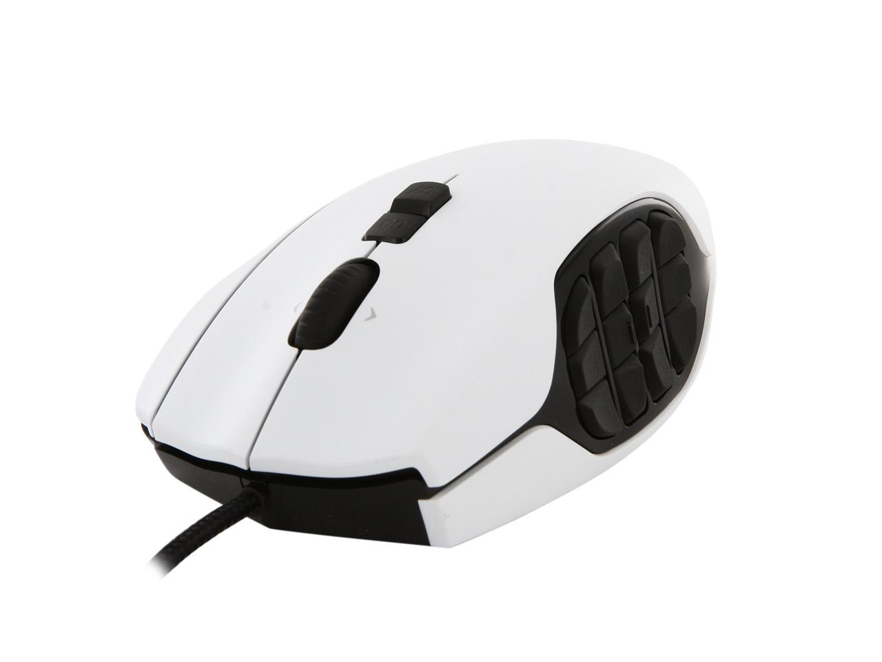 Used Like New Logitech G600mmo Gaming Mouse White Newegg Com