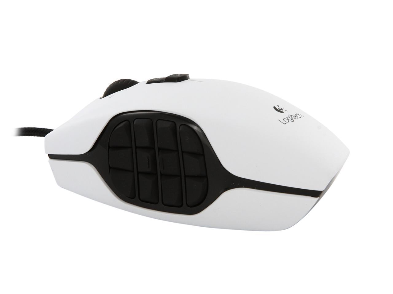 Used Like New Logitech G600mmo Gaming Mouse White Newegg Com