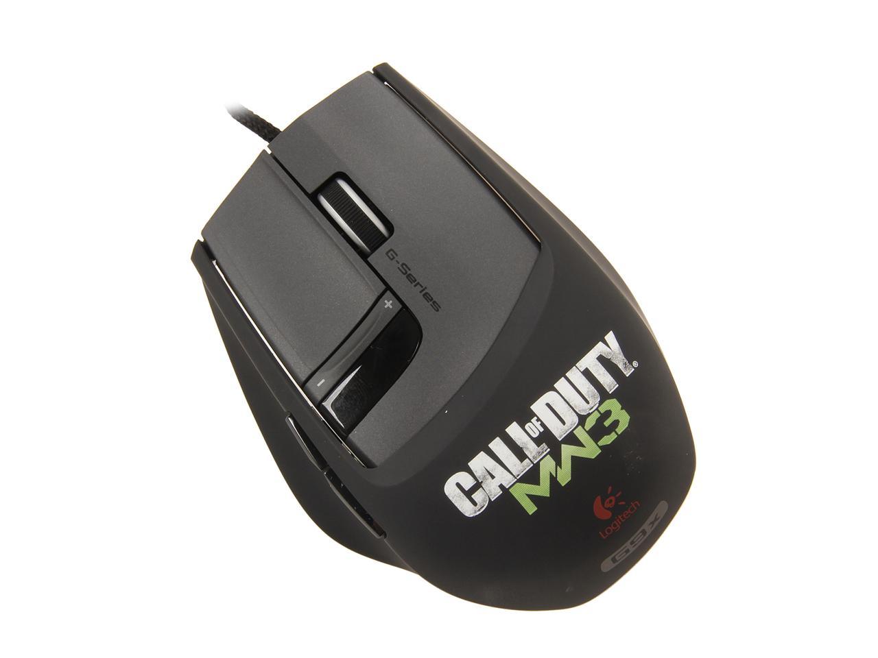 Geef energie Geruststellen Obsessie Refurbished: Logitech Call of Duty: MW3 Edition (G9X) 910-002764 Black  Wired Laser Gaming Mouse - Newegg.com
