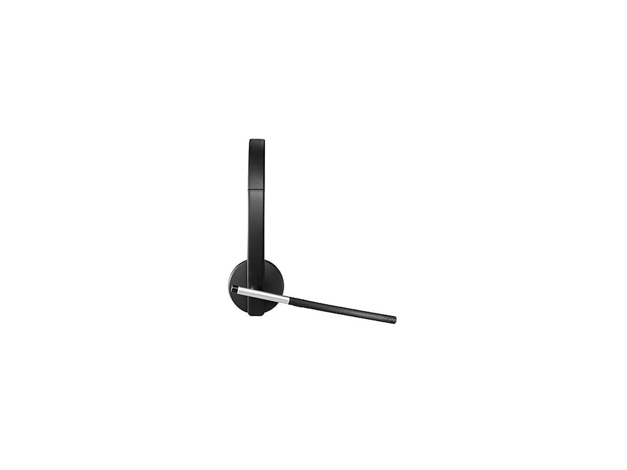 Open Box Logitech Wireless Headset H820e Single Ear Mono Business Headset Black 9818