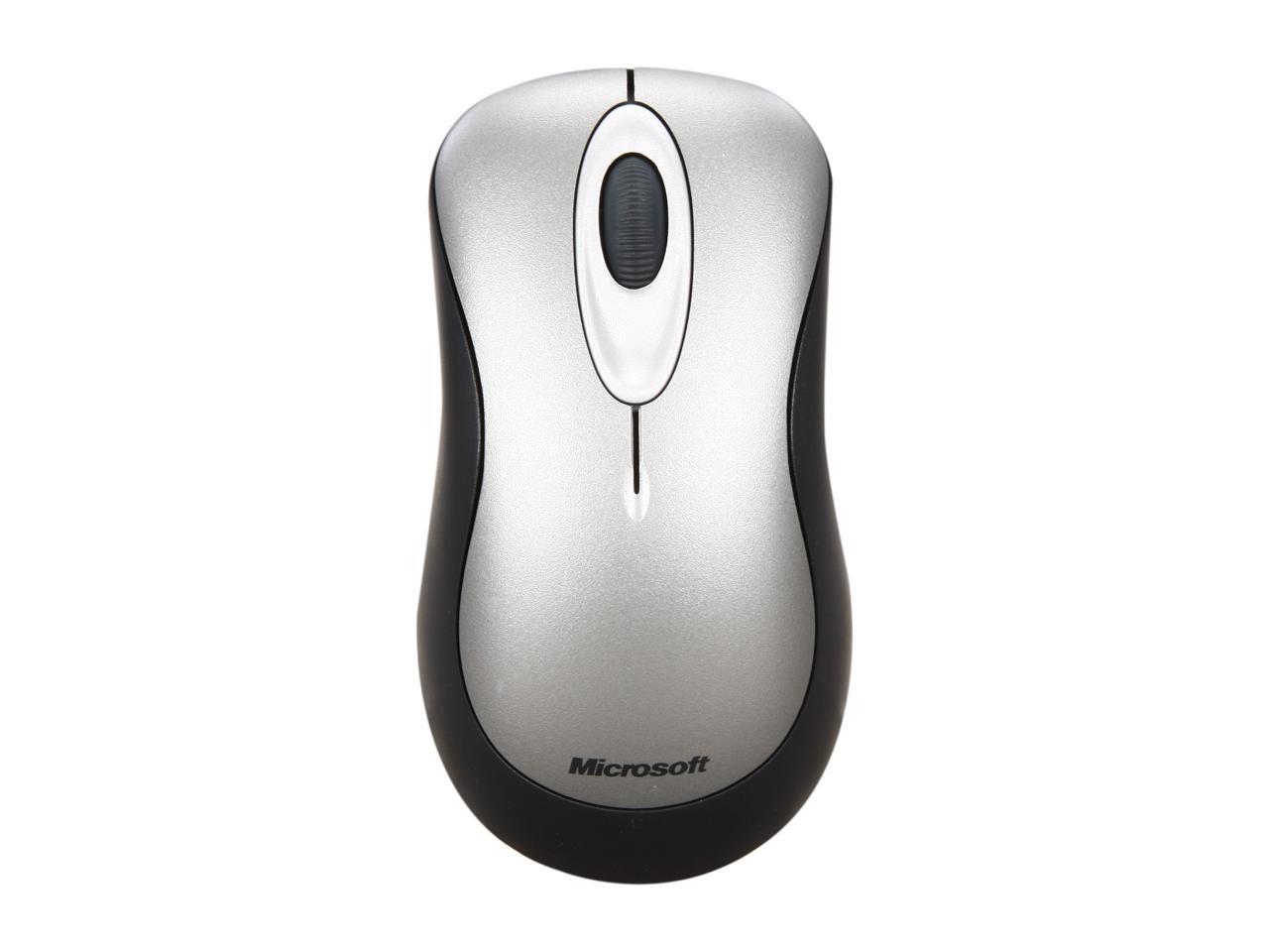 Refurbished Microsoft Wireless Optical Mouse 2000 69J00002 Black/Gray