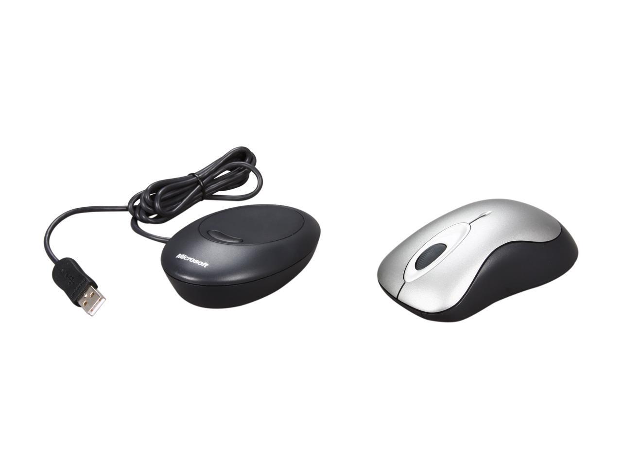 Refurbished Microsoft Wireless Optical Mouse 2000 69J00002 Black/Gray
