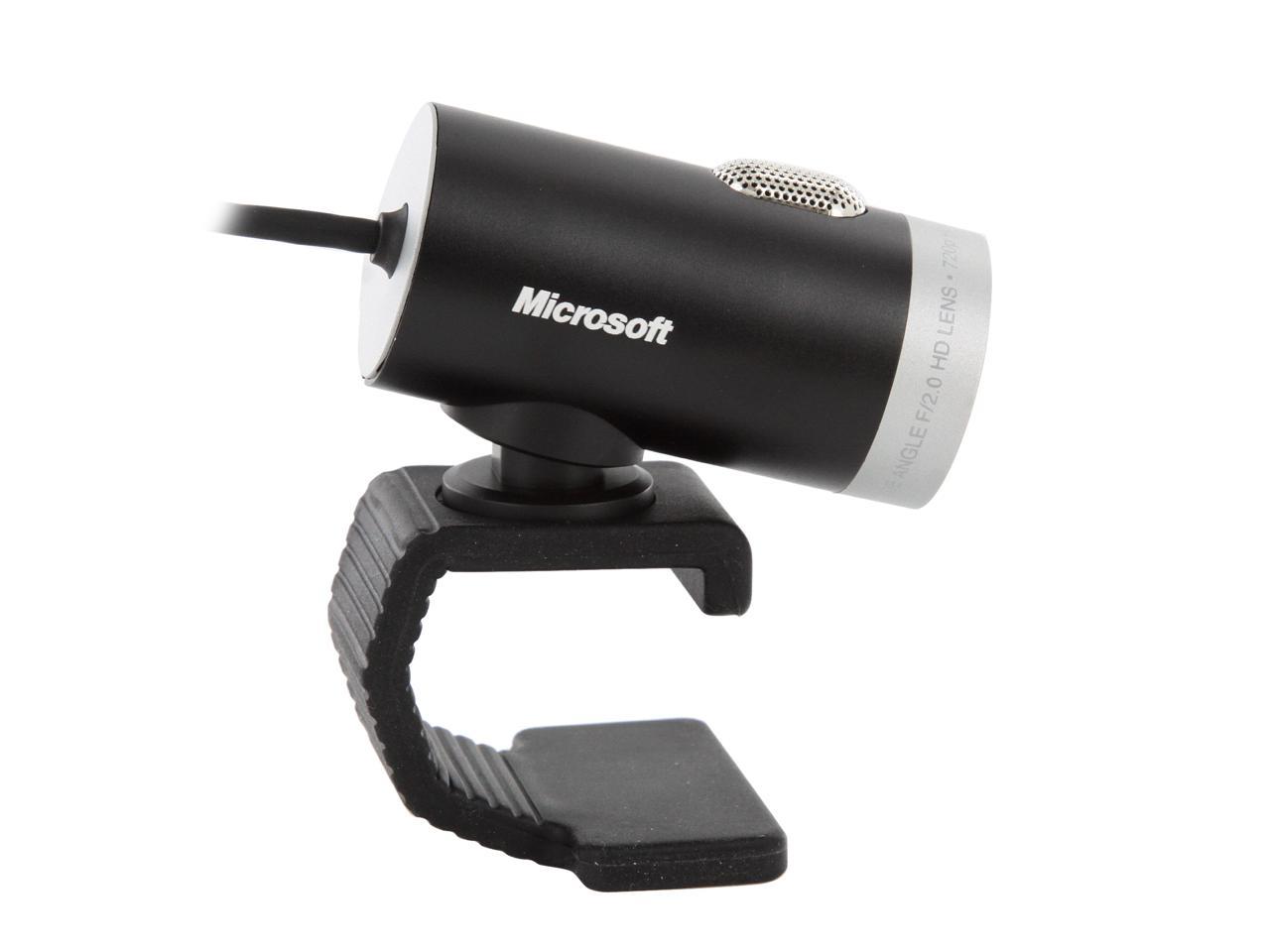 Bil reagere Hop ind Microsoft LifeCam Cinema,Webcam with built-in noise cancelling Microphone,  Light Correction, USB Connectivity, for video calling on Microsoft  Teams/Zoom, compatible with Windows 8/10/11/ Mac , Black - Newegg.com