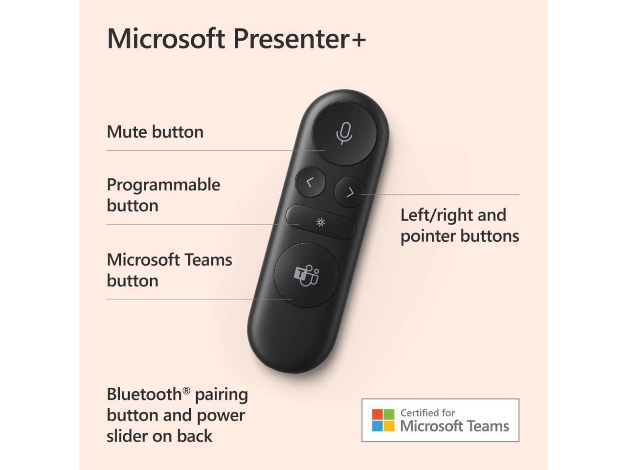 Microsoft Presenter+ Presentation Devices, black, IX7-00001 - Newegg.ca