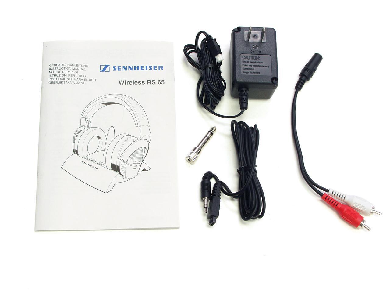 Sennheiser RS65 Circumaural Wireless RF Headphone - Newegg.com