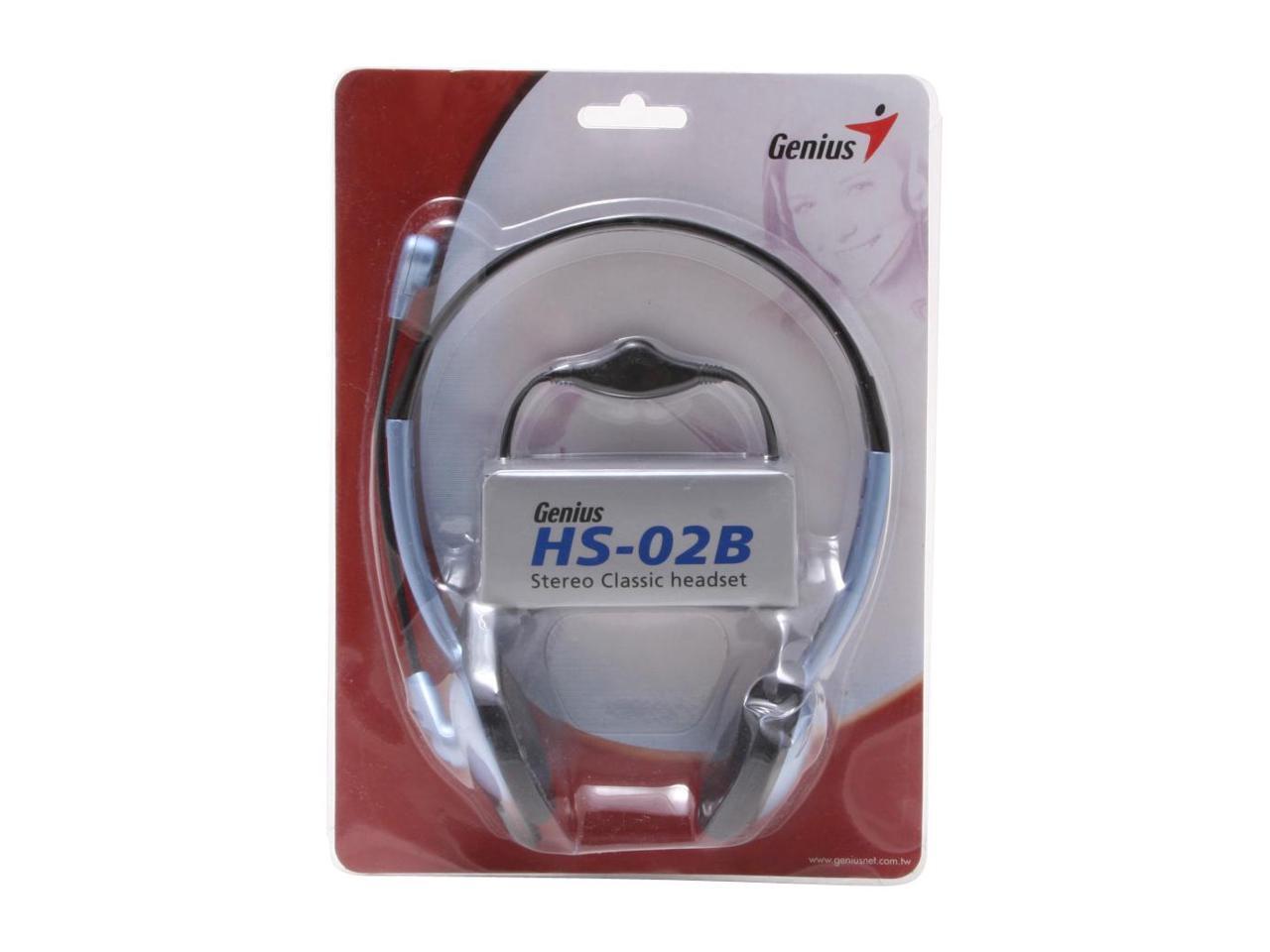 Genius HS-02B Supra-aural Headset - Newegg.com