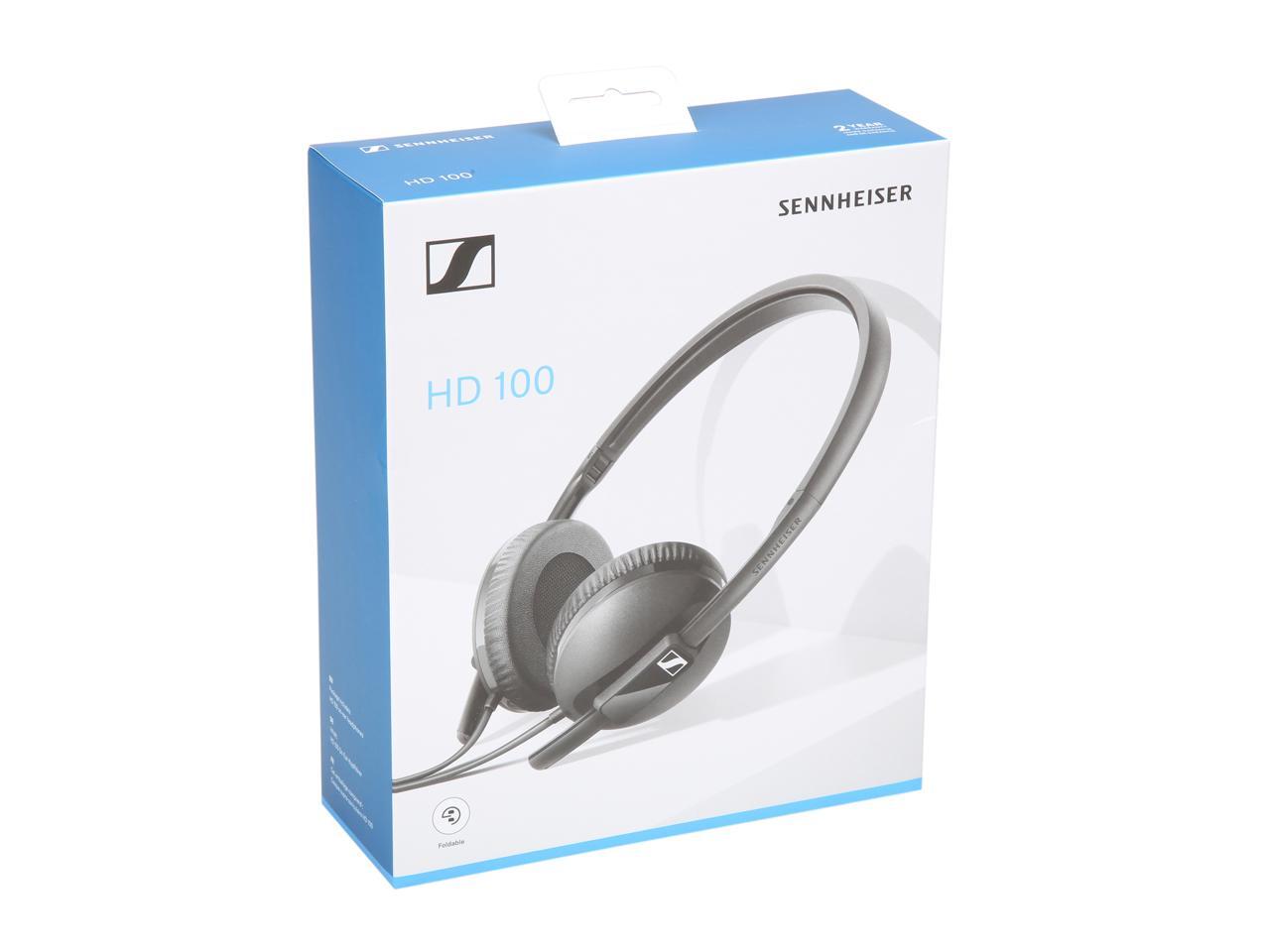 Sennheiser HD 100 Wired OnEar Headphones (508596) Black