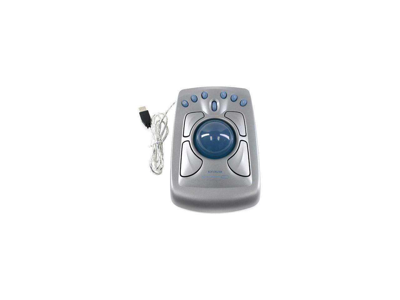 Open Box Kensington Turbo Mouse Pro 64214 Silver Trackball TrackBall