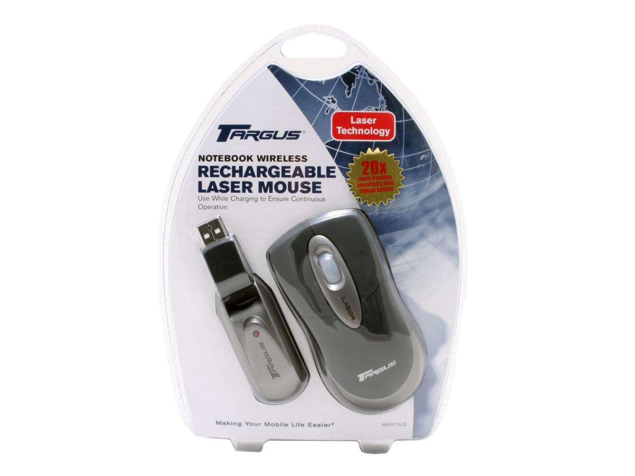 Targus Notebook Wireless AMW15US Black/Silver RF Wireless Laser Mouse