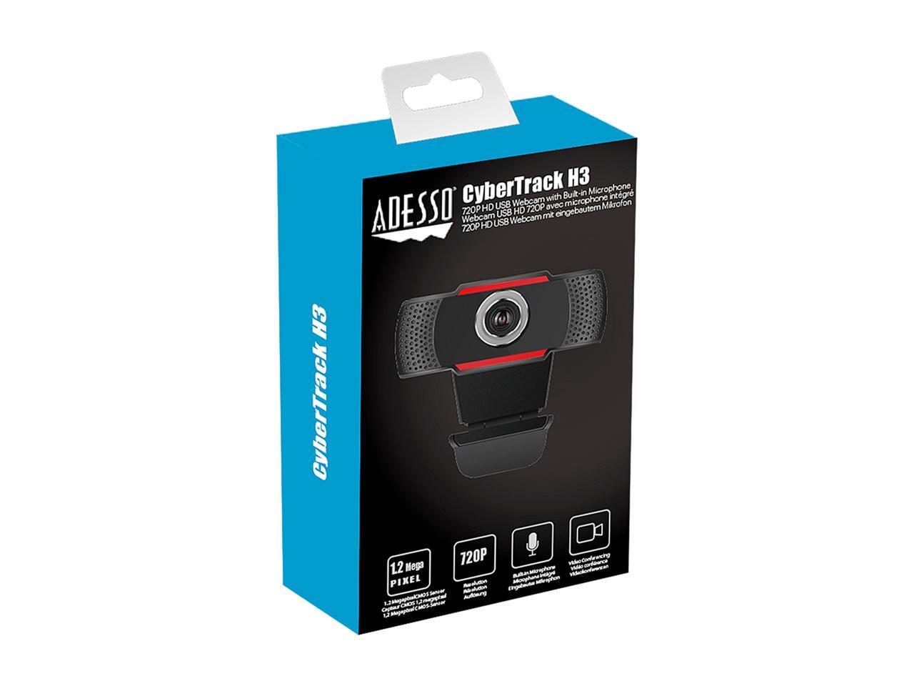 Adesso CYBERTRACK H3 WebCam with Builtin Microphone