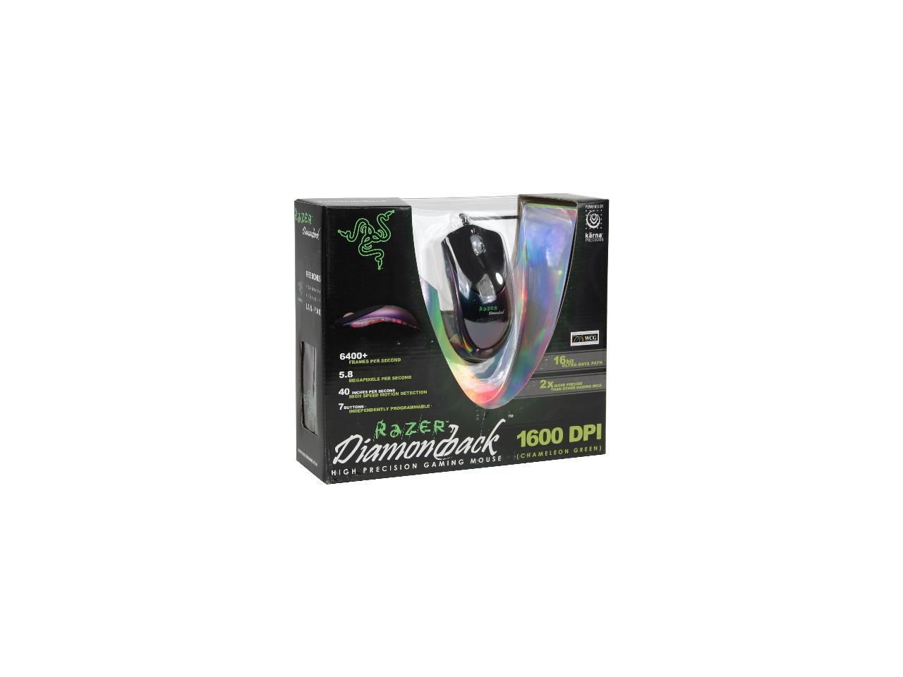 RAZER RZ01-020100-R1M1 Chameleon Green 7 Buttons 1 x Wheel USB Wired