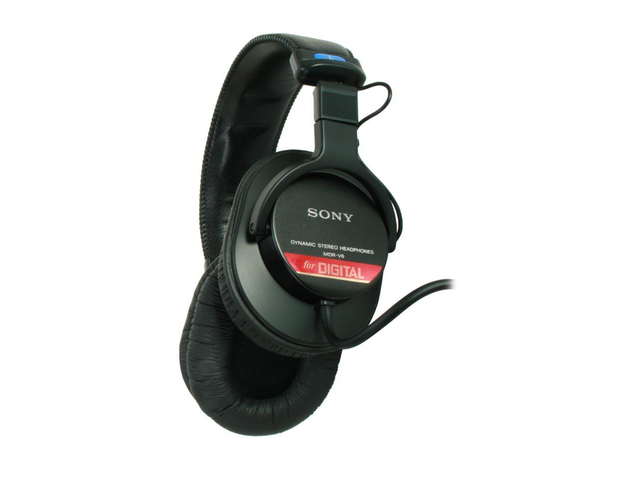 SONY MDR-V6 Circumaural Studio Monitor Series Headphone - Newegg.com